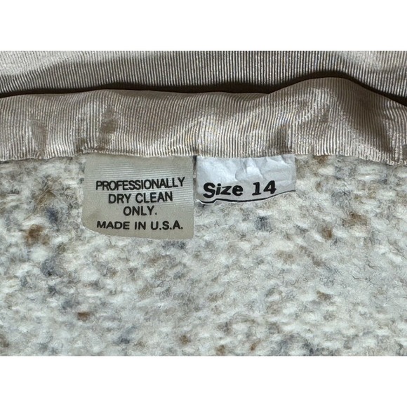 Mayfair Of California USA Vintage Mohair Knit Blazer Jacket Womens Size 14 - Picture 6 of 6